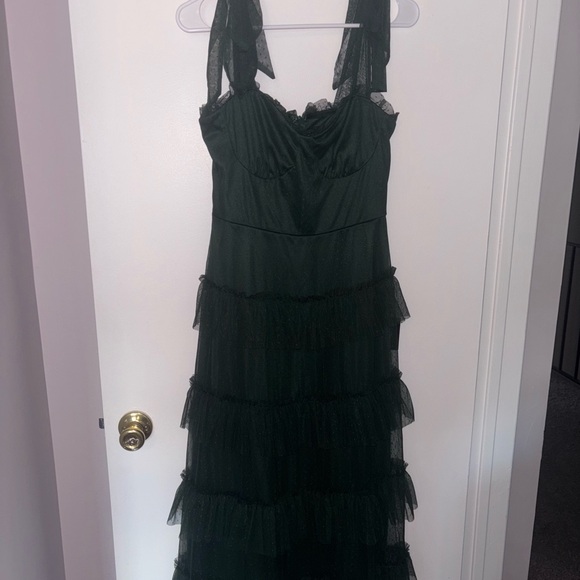 Lulus Dresses & Skirts - Lulu's Dark Green Maxi Dress